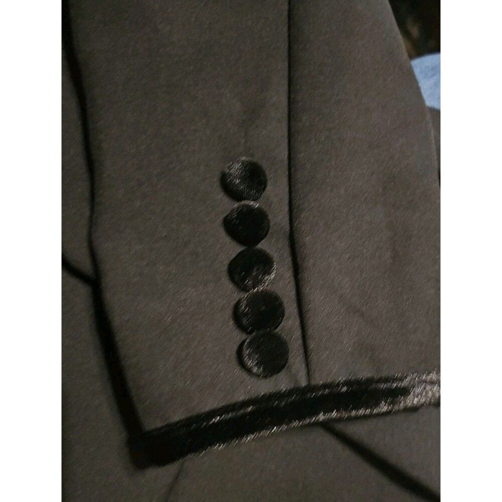 Esmara By Hedi Klum Blazer Jacket Women 12 Black Velvet Detail  Pockets - Picture 11 of 11